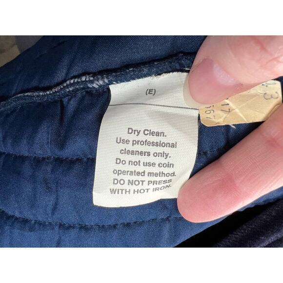 blazer Quilted velour elegant navy blue - Picture 10 of 13